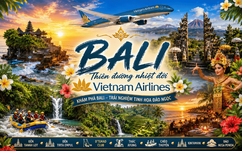 BALI: THIÊN ĐƯỜNG NGHỈ DƯỠNG<BR>Bay Vietnam Airlines
