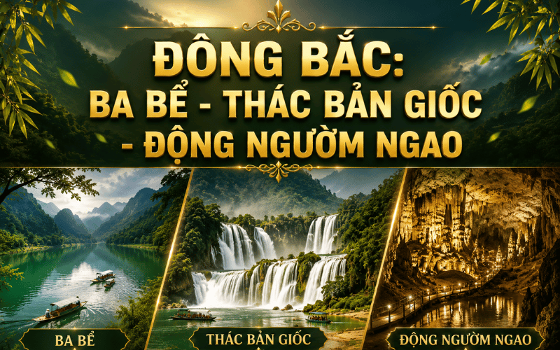 Đông Bắc 3N2Đ<BR>BA BỂ - THÁC BẢN GIỐC - ĐỘNG NGƯỜM NGAO
