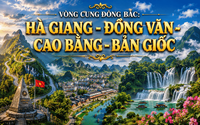 Vòng Cung Đông Bắc 5N4Đ<BR>HÀ GIANG - ĐỒNG VĂN - CAO BẰNG - BẢN GIỐC
